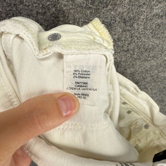 J. Crew Jeans Women 26 Plus Beige Denim Light Wash Low Rise Ankle Toothpick - Picture 7 of 8